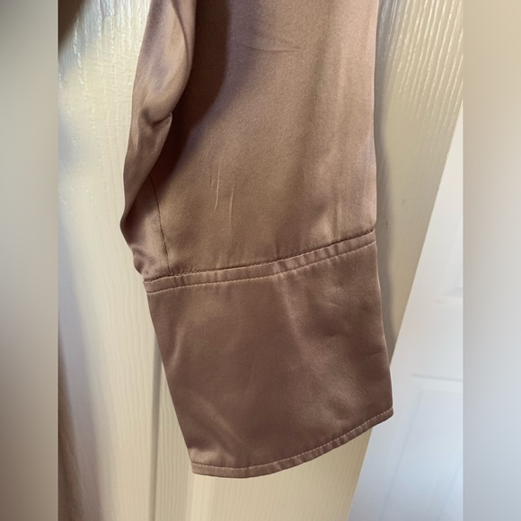 Banana Republic Mauve Satin Long Sleeve Dress - Picture 6 of 13